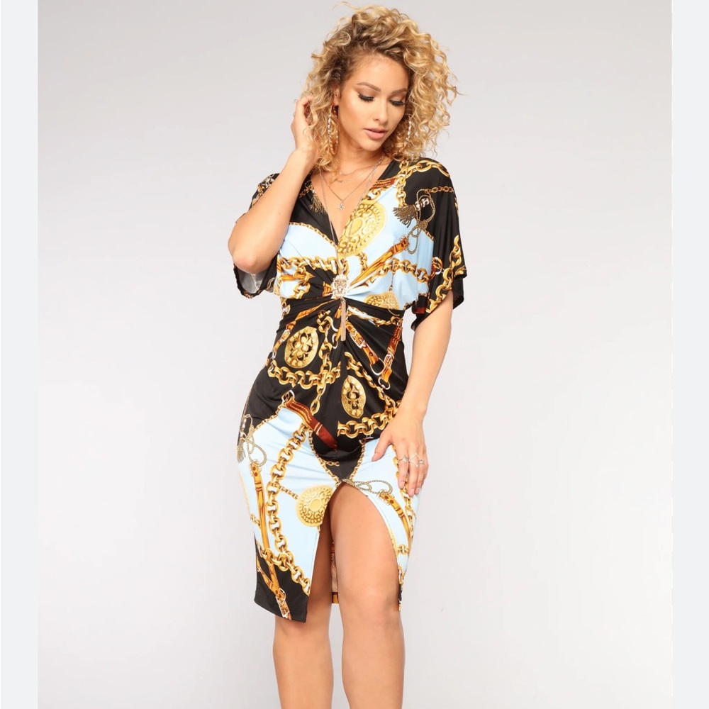 NWT Fashionnova Twist Dress Large